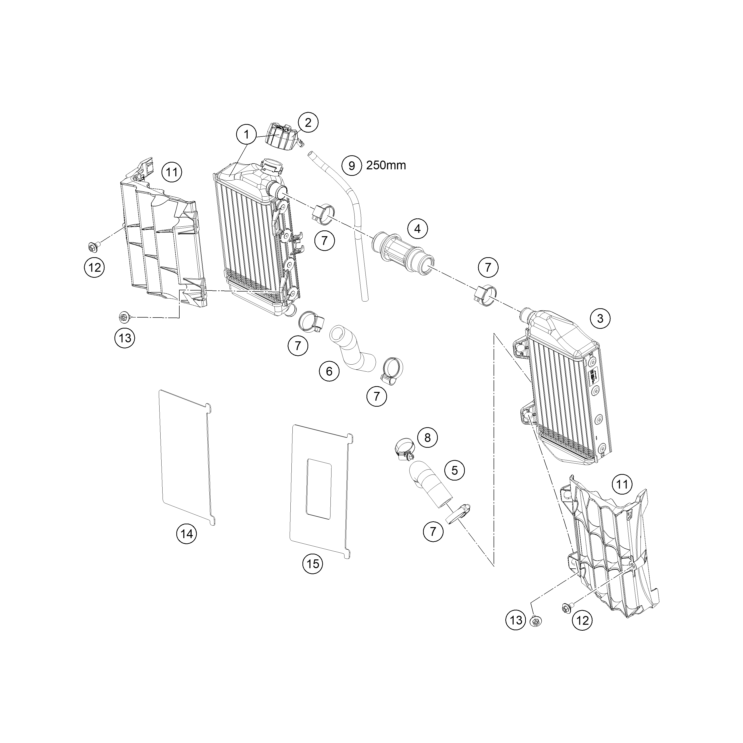 SYSTEME DE REFROIDISSEMENT HUSQVARNA 85 TC 2025 19/16